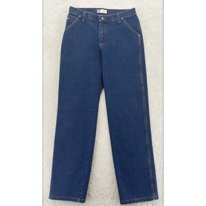Wrangler Twenty X Calgary Womens Carpenter Jeans Dark Wash Relaxed Fit 3/4x32